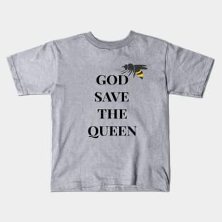 God Save The Queen Bee Design Kids T-Shirt